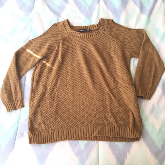 Boohoo Sweater Off the Shoulder - Picture 1 of 2